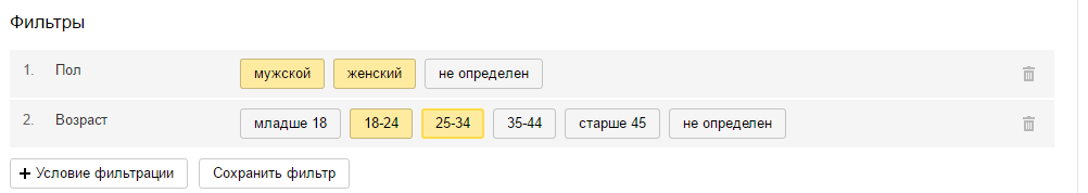 Что нельзя сделать с помощью настройки корректировка ставок