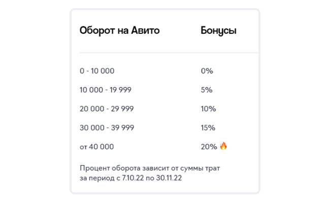 Бонус до 20 000 рублей для продвижения на Авито
