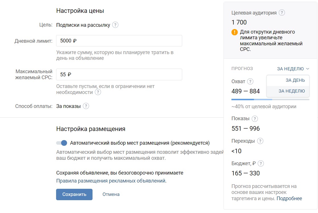 Сколько стоит реклама ВКонтакте — таргетированная и в группах