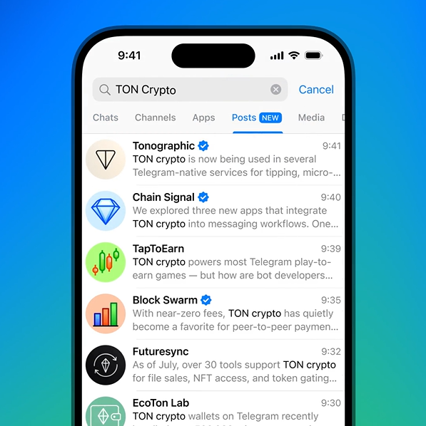 Глобальный поиск в Telegram