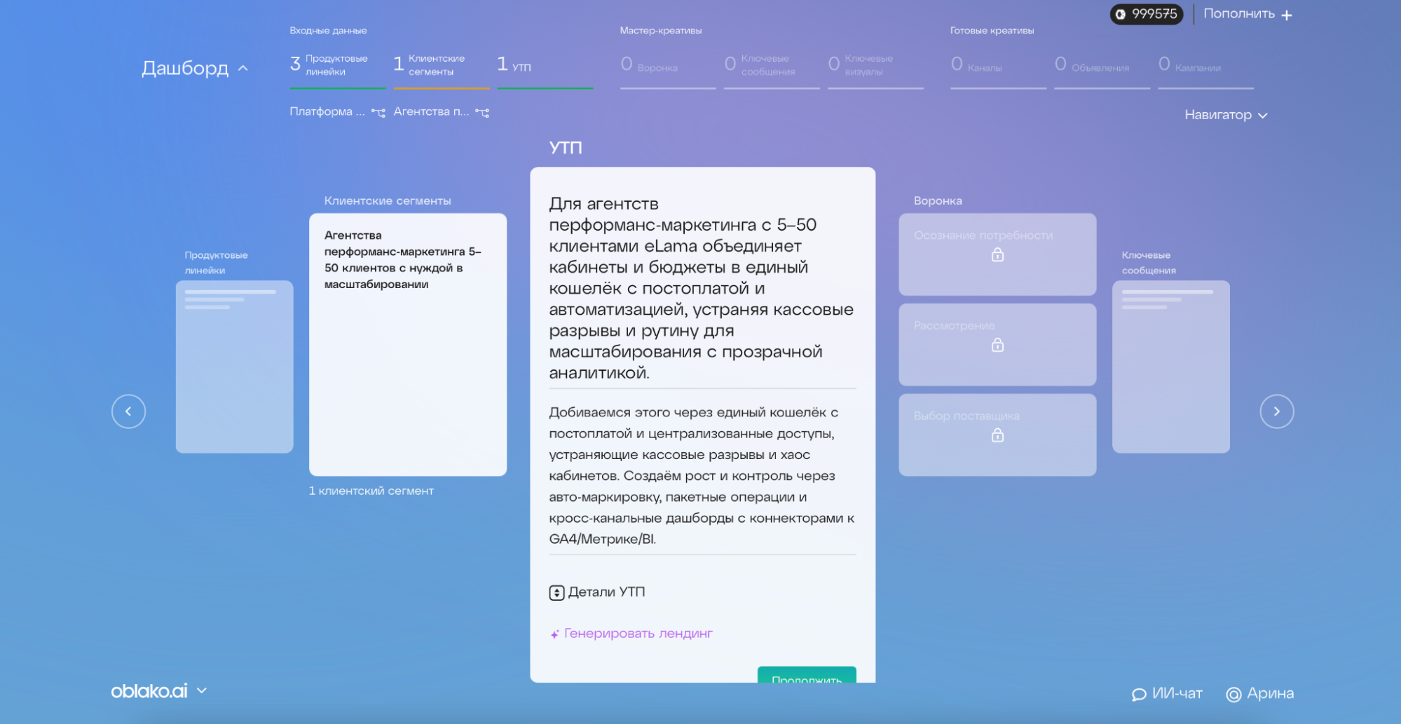 Описание УТП