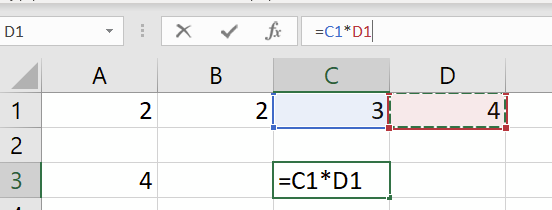 Ввод формулы Эксель через строку формулы