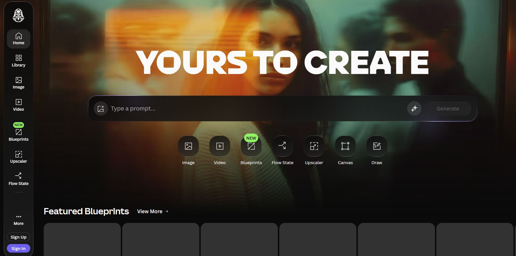 Интерфейс Leonardo AI