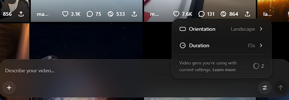 Пример генерации видео в Sora