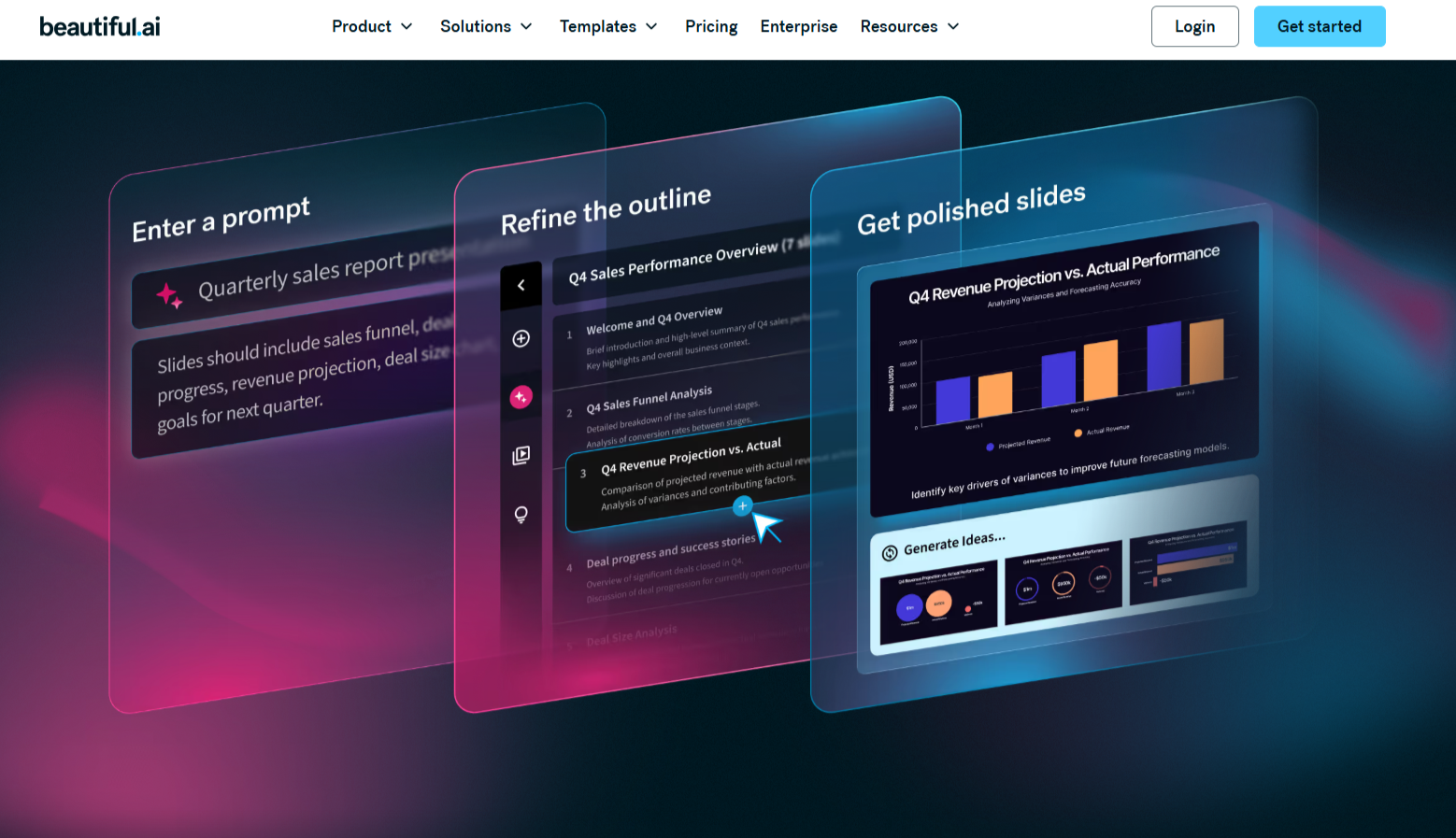 Создание презентации в Beautiful.ai с адаптивными шаблонами