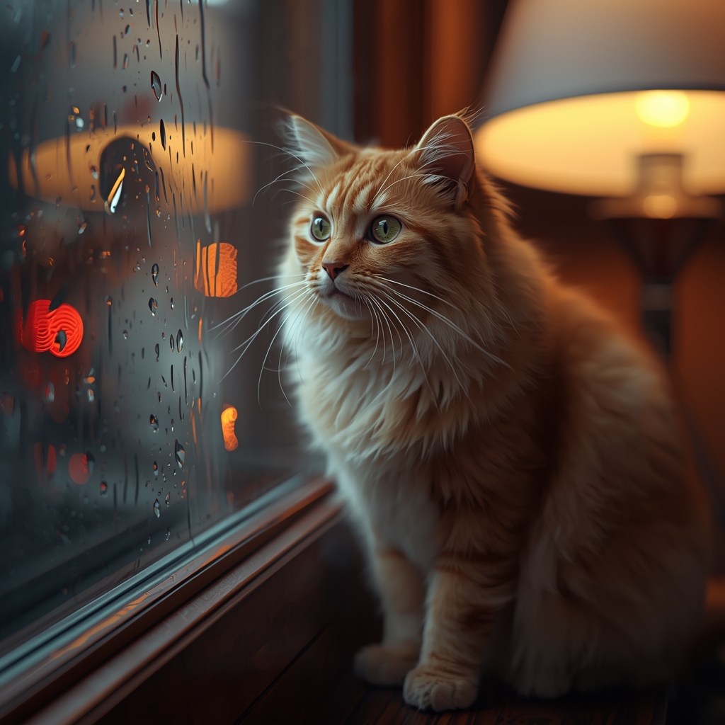 Изображение кота от Leonardo AI 