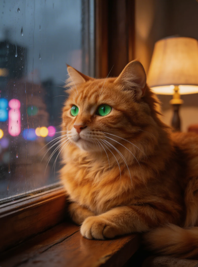 Изображение кота от Higgsfield Soul