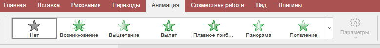 Настройка анимации элементов в Яндекс Презентациях