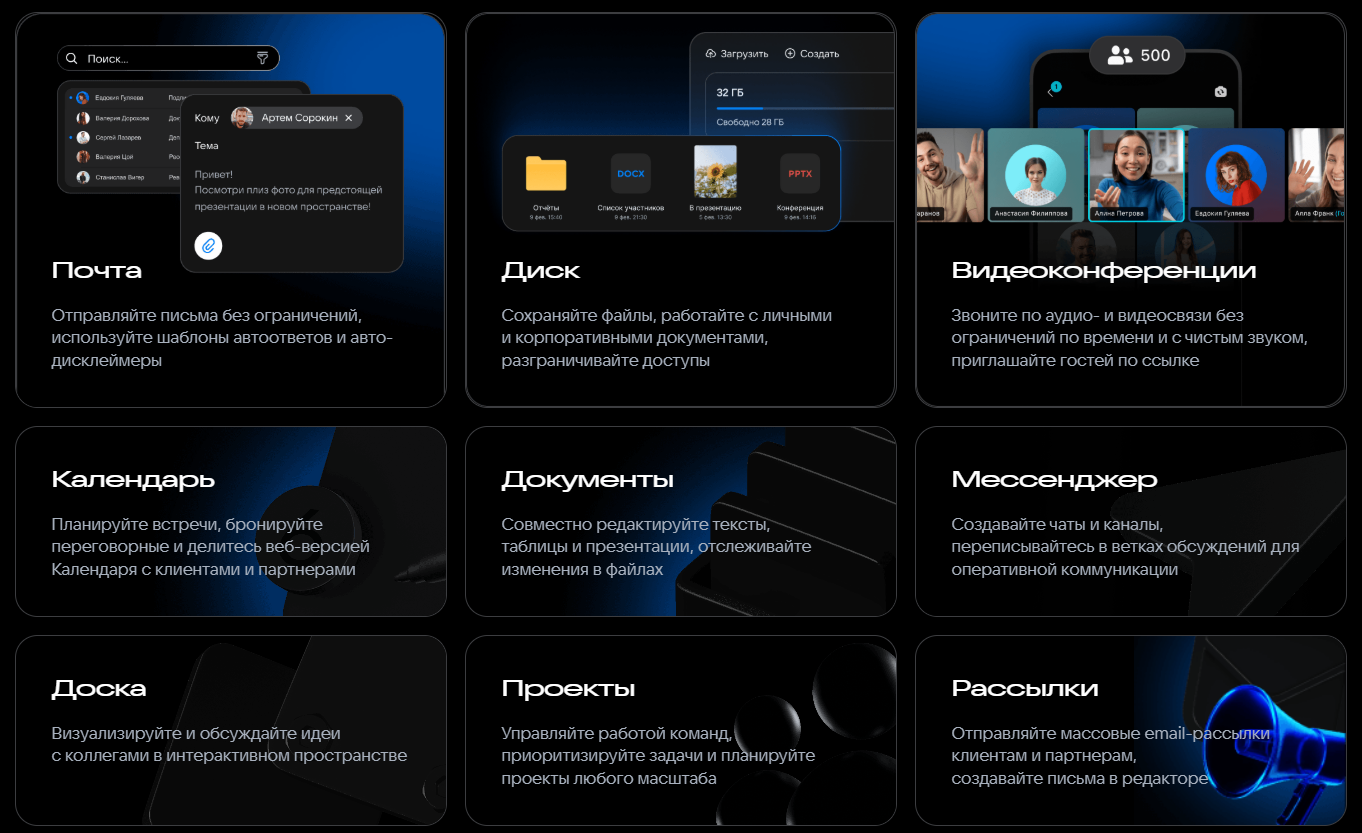 Сервисы VK WorkSpace для бизнеса