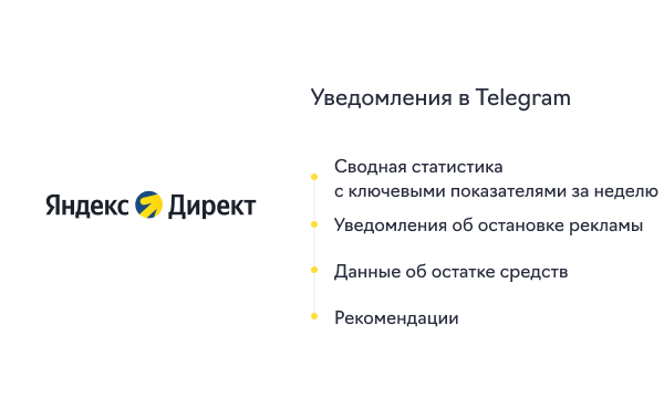 Уведомления об изменениях в кампаниях Директа в Telegram