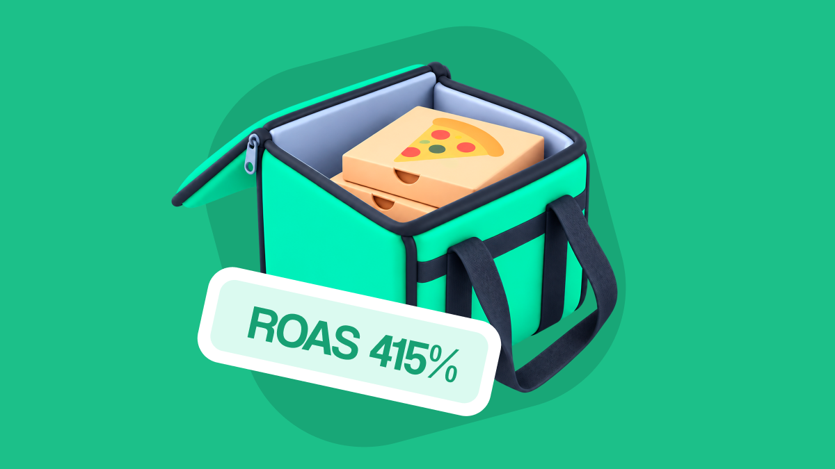 Как разделить роли рекламных каналов и получить 415% ROAS в продвижении бренда доставки еды